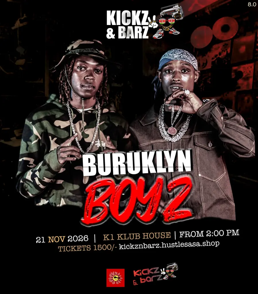Buruklyn Boyz Kickz & Barz poster, 21 November 2026 at K1 Klub House