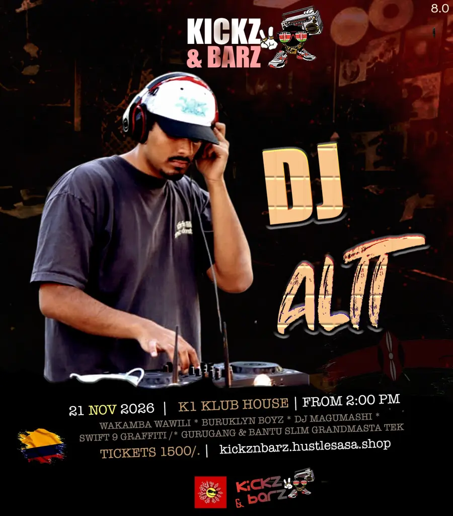 DJ Altt Kickz & Barz poster, 21 November 2026 at K1 Klub House